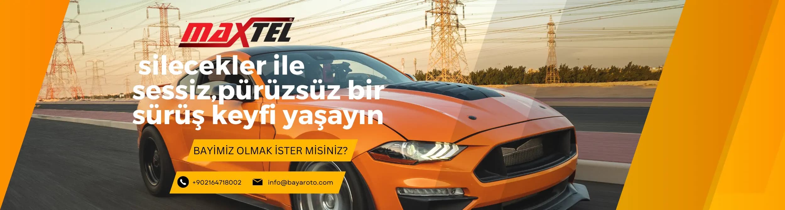 Maxtel silecekler ile sessiz, pürüzsüz bir sürüş keyfi yaşayın